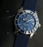 GF Breitling Superocean Heritage II 42mm 2824 Movement Blue Face Rubber Band Watch